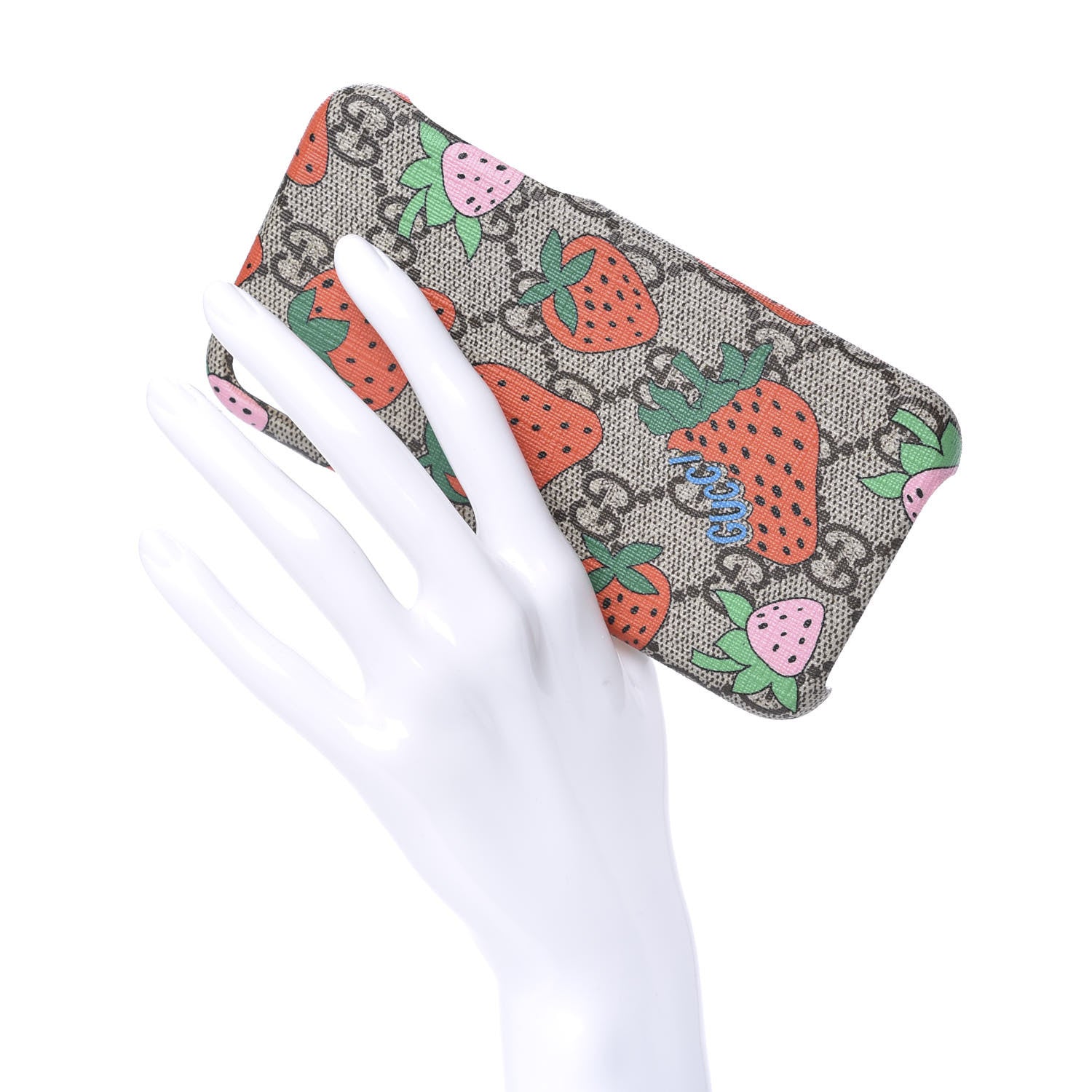 Gucci GG Supreme Monogram Strawberry iPhone XR Case 2 of 5