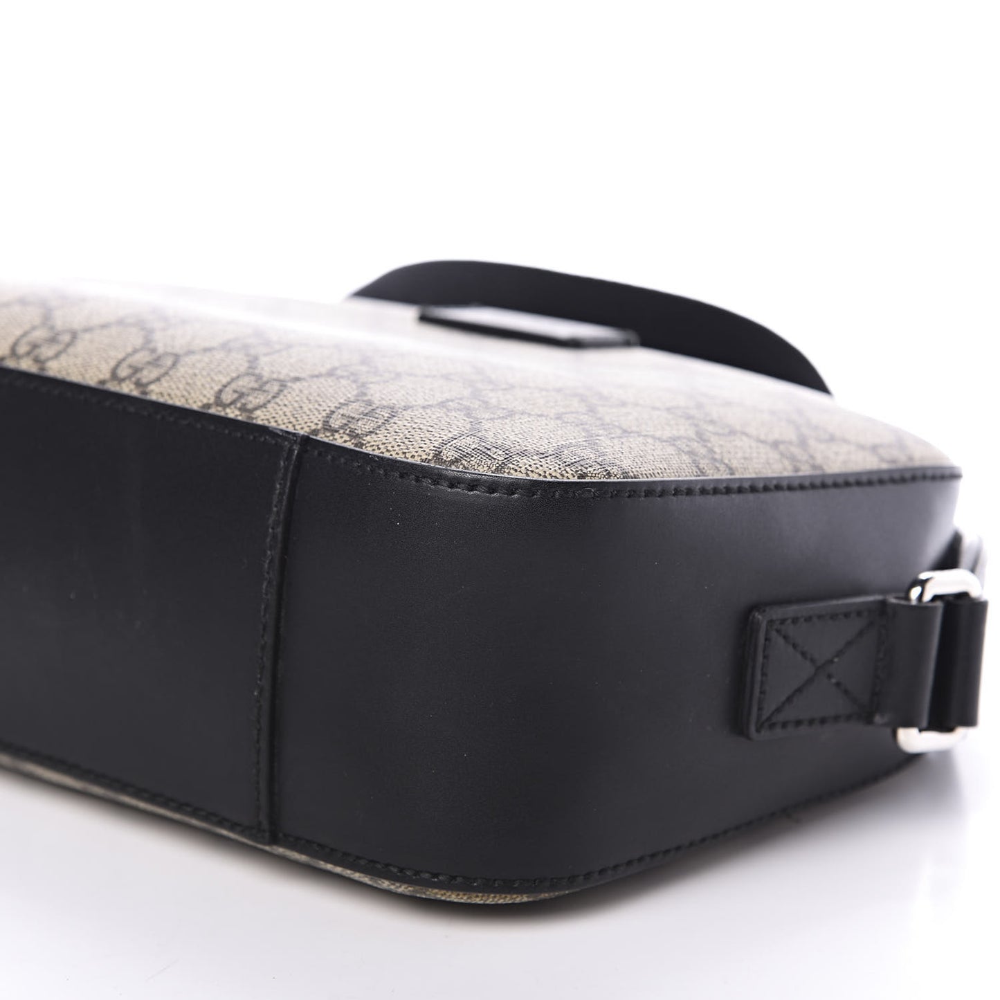 GG Supreme Monogram Camera Bag Beige Black