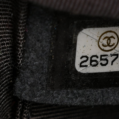 Chanel Metallic Grained Goatskin Chevron Quilted Gabrielle Backpack Dark Silver Gold 7 of 10