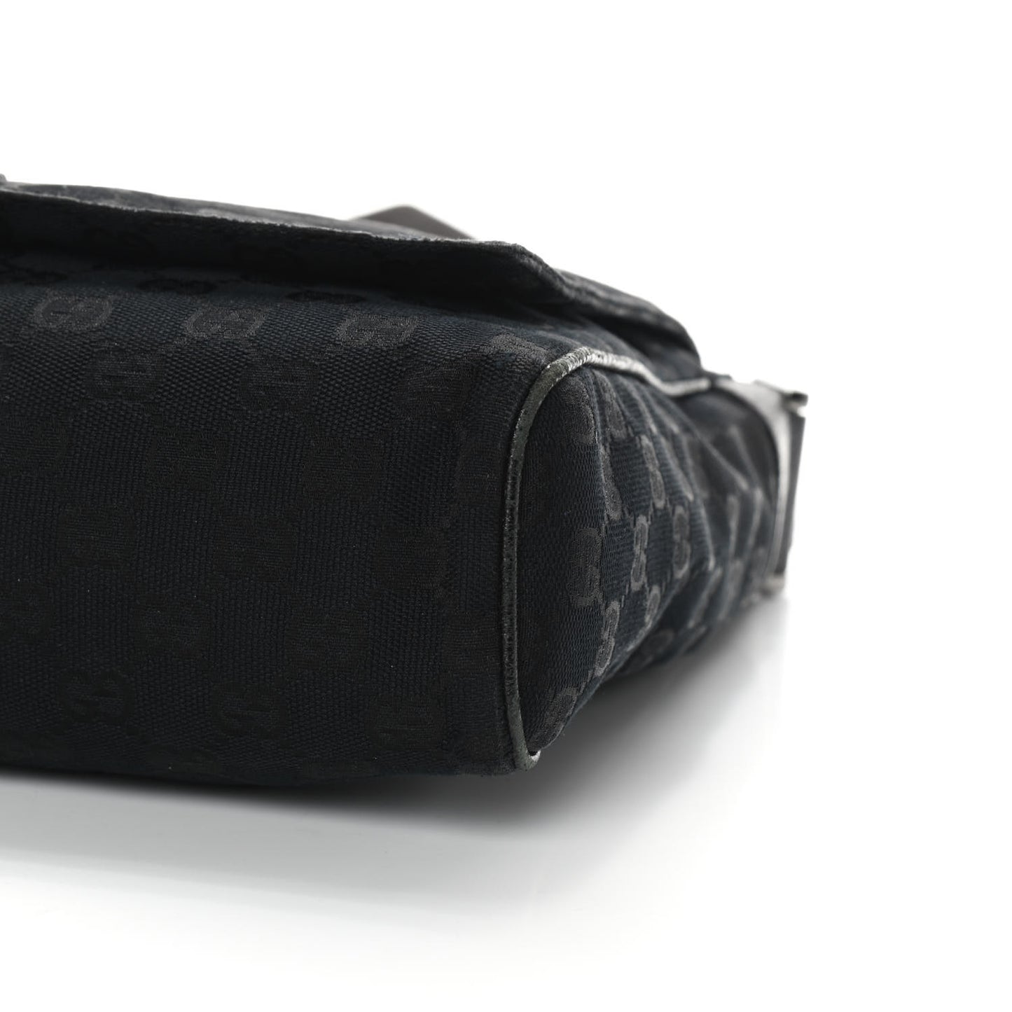 Monogram Small Flap Messenger Bag Black