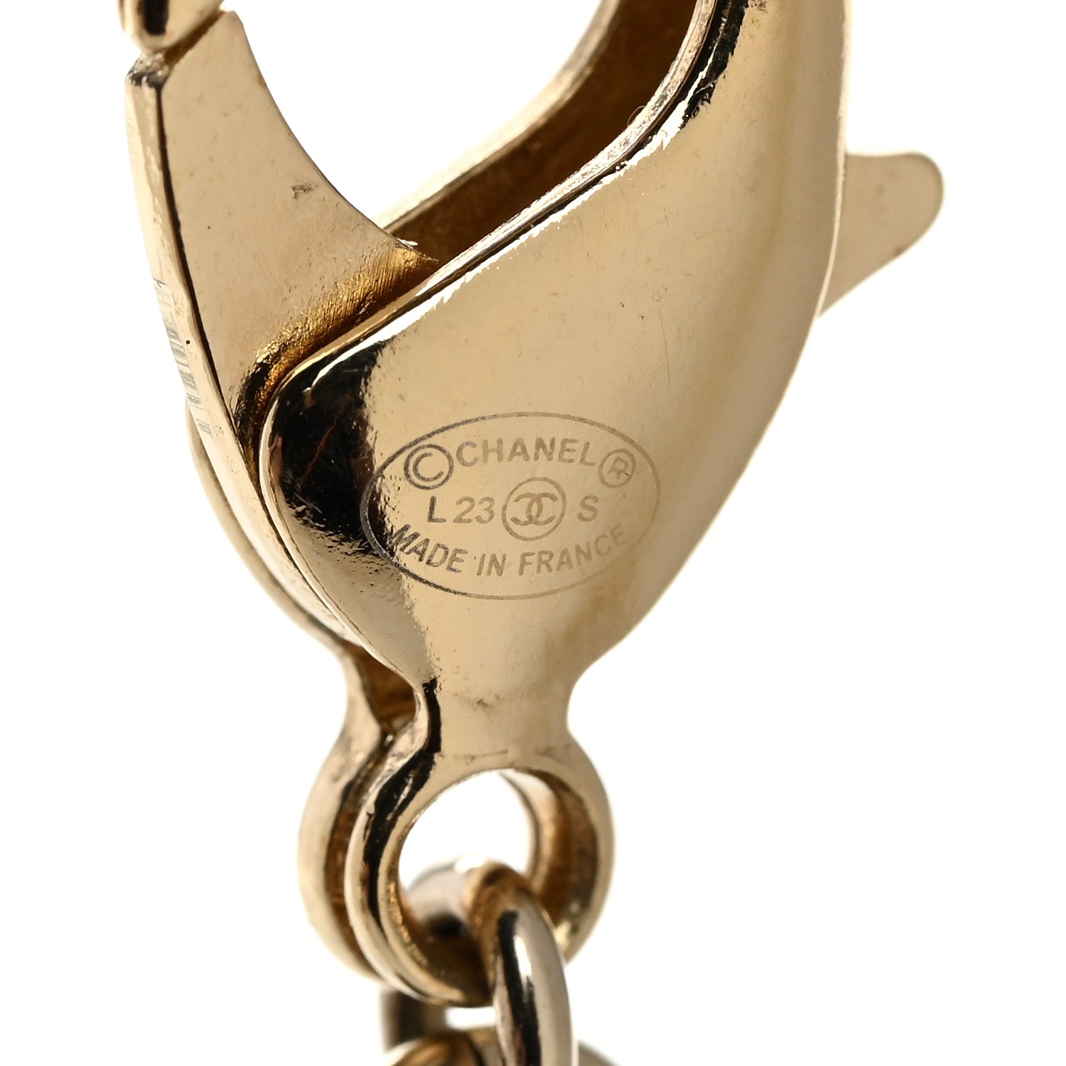 Chanel Crystal CC Oval Choker Necklace Gold 5 of 6