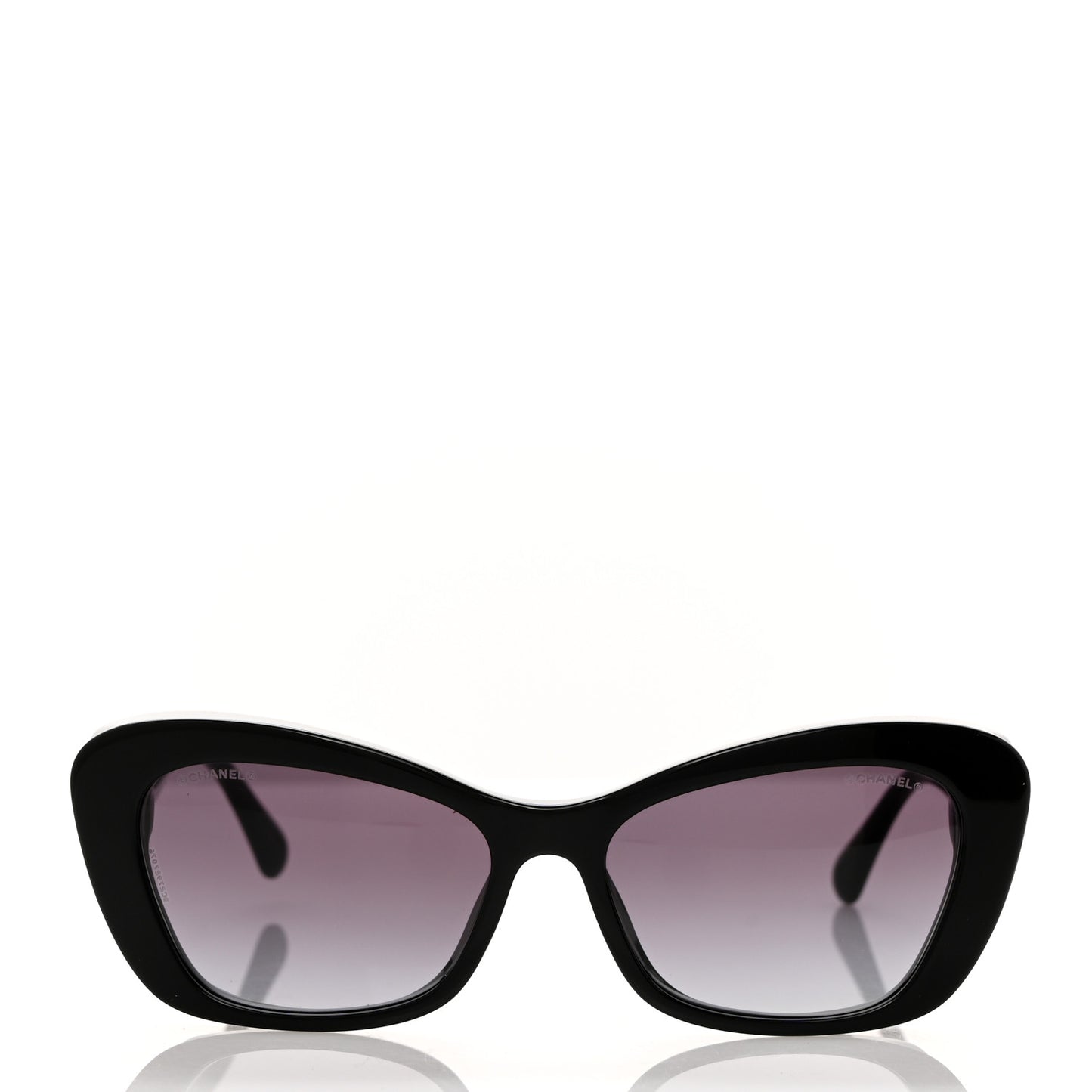 Acetate Pearl Cat Eye CC Sunglasses 5481-H Black