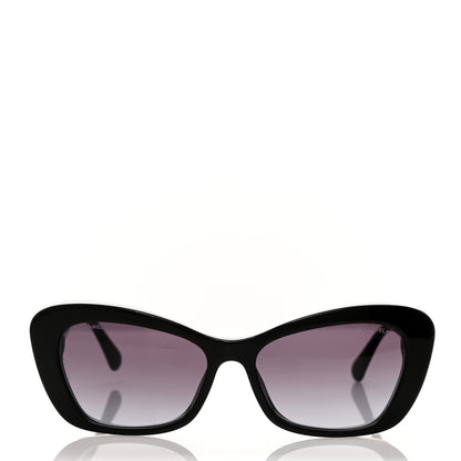 Chanel Acetate Pearl Cat Eye CC Sunglasses 5481-H Black 2 of 8