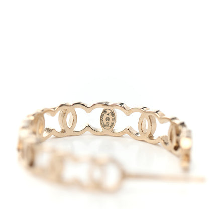 Chanel Metal CC Hoop Earrings Gold 4 of 4