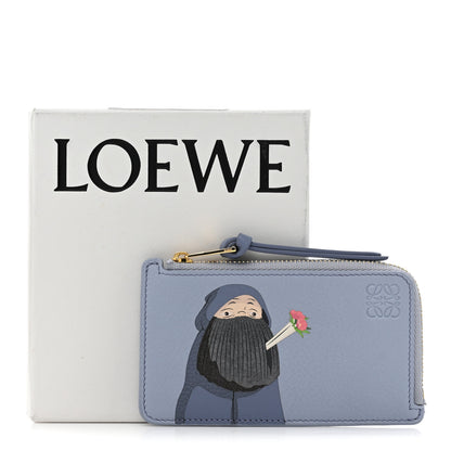 Loewe X HOWL'S MOVING CASTLE Classic Calfskin Markl Coin Cardholder Blueberry 11 of 11