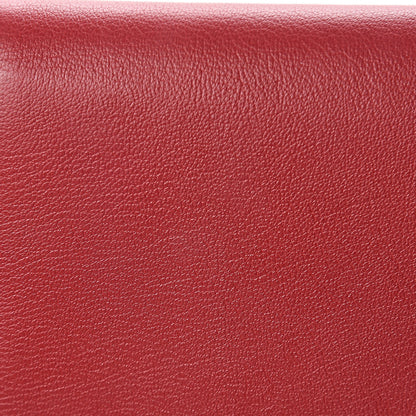 Saint Laurent Calfskin Monogram Large Belle De Jour Clutch Red 9 of 10