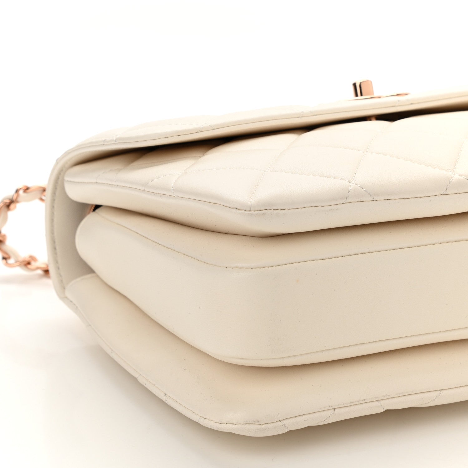 Chanel Lambskin Quilted Small Trendy CC Dual Handle Flap Bag White 9 of 10