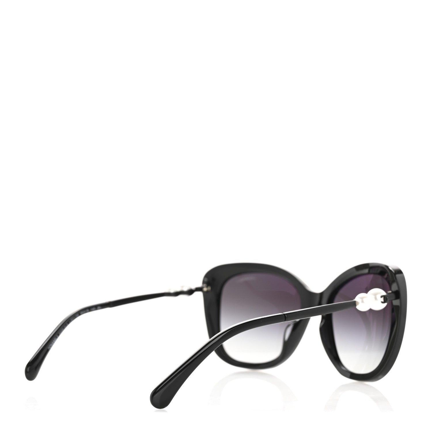 Chanel Acetate Polarized Butterfly Winter Pearl Sunglasses 5339-H-A Black 4 of 8