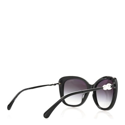 Chanel Acetate Polarized Butterfly Winter Pearl Sunglasses 5339-H-A Black 4 of 8