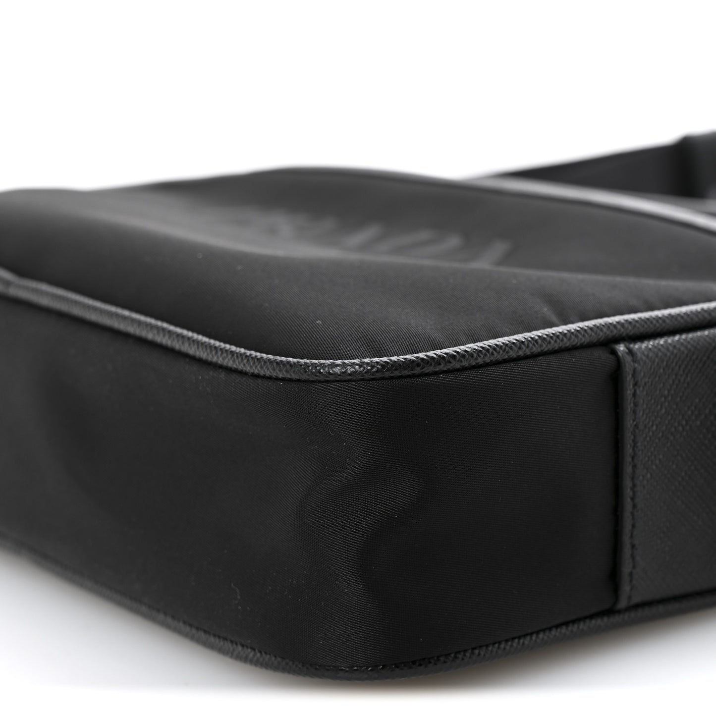 Tessuto Nylon Saffiano Logo Camera Bag  Black