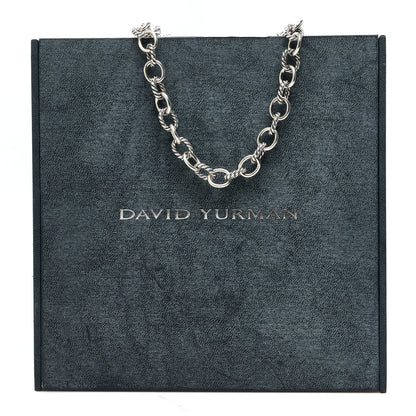 David Yurman Sterling Silver 10mm Medium Oval Link Necklace 6 of 6