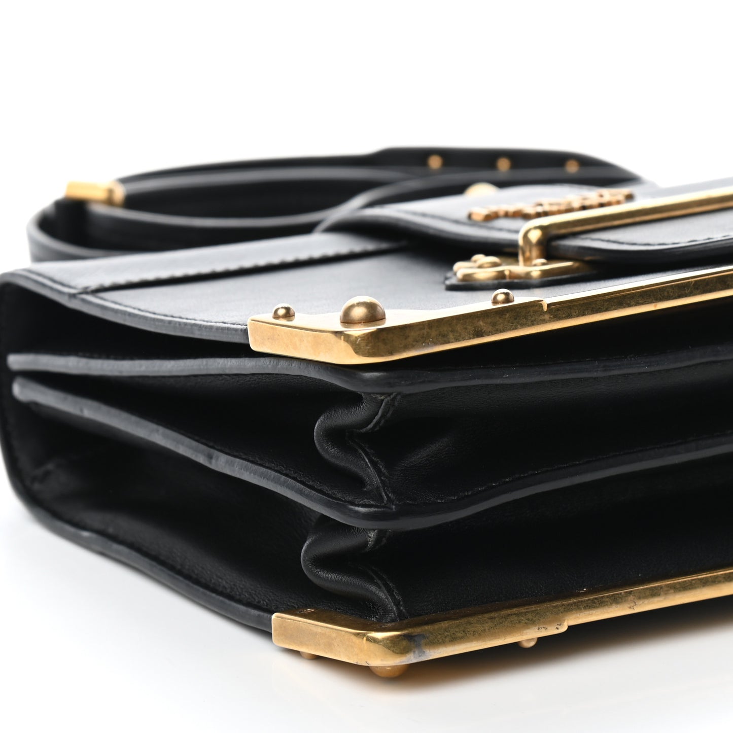 City Calf Saffiano Cahier Bag Black