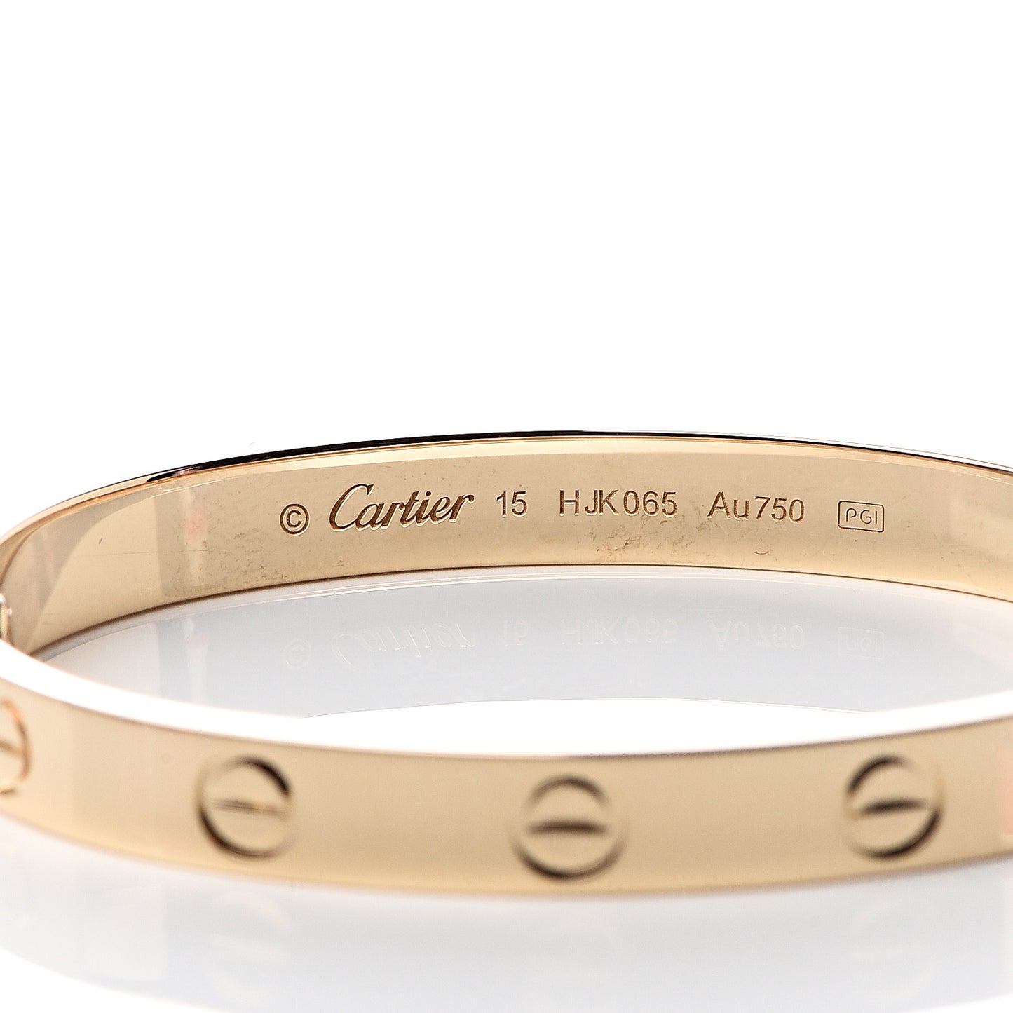 18K Yellow Gold LOVE Bracelet 15