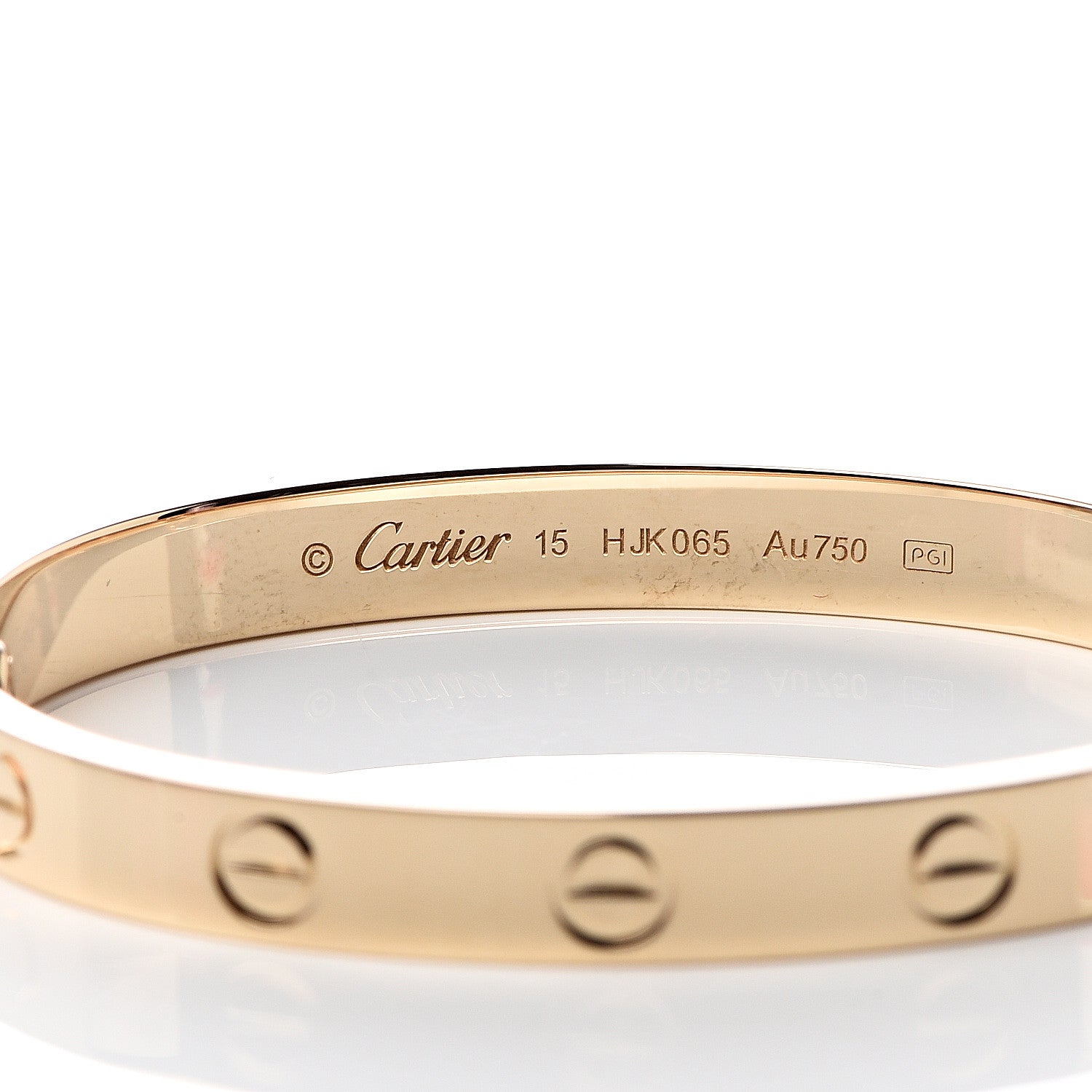 Cartier 18K Yellow Gold LOVE Bracelet 15 5 of 6