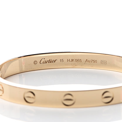 Cartier 18K Yellow Gold LOVE Bracelet 15 5 of 6