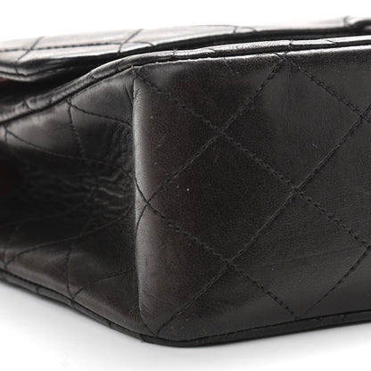 Chanel Lambskin Quilted Medium Double Flap Black 9 of 12
