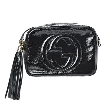 Gucci Soft Patent Small Soho Disco Bag Black 1 of 10