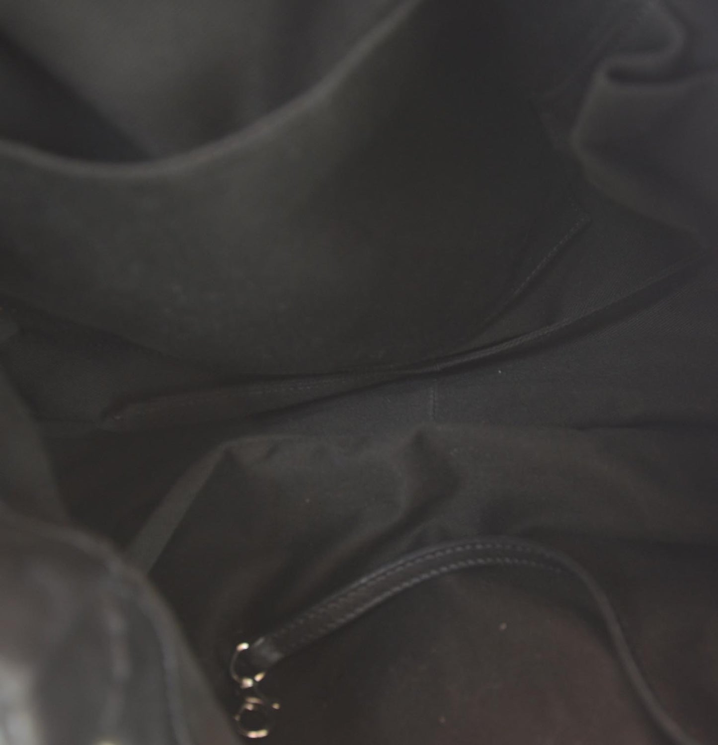 Lambskin Expandable Stitched Tote Black