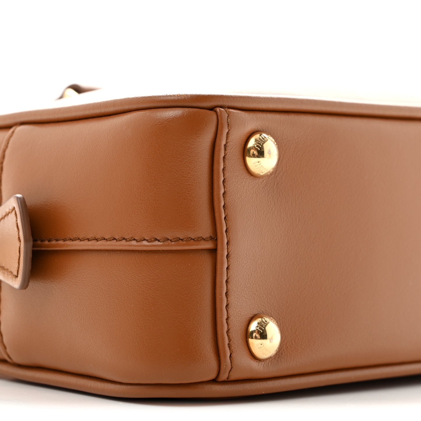 Calfskin Regular Arcadie Top Handle Bag Cognac