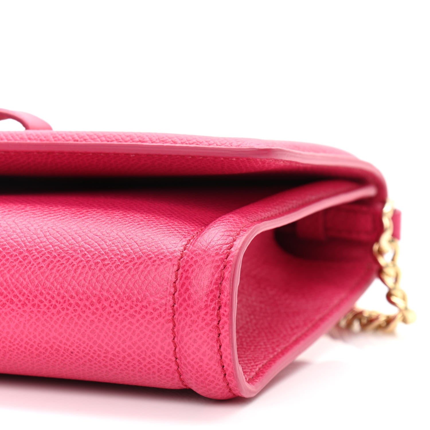 Salvatore Ferragamo Hammered Calfskin Vara Bow Minibag Pink 9 of 9