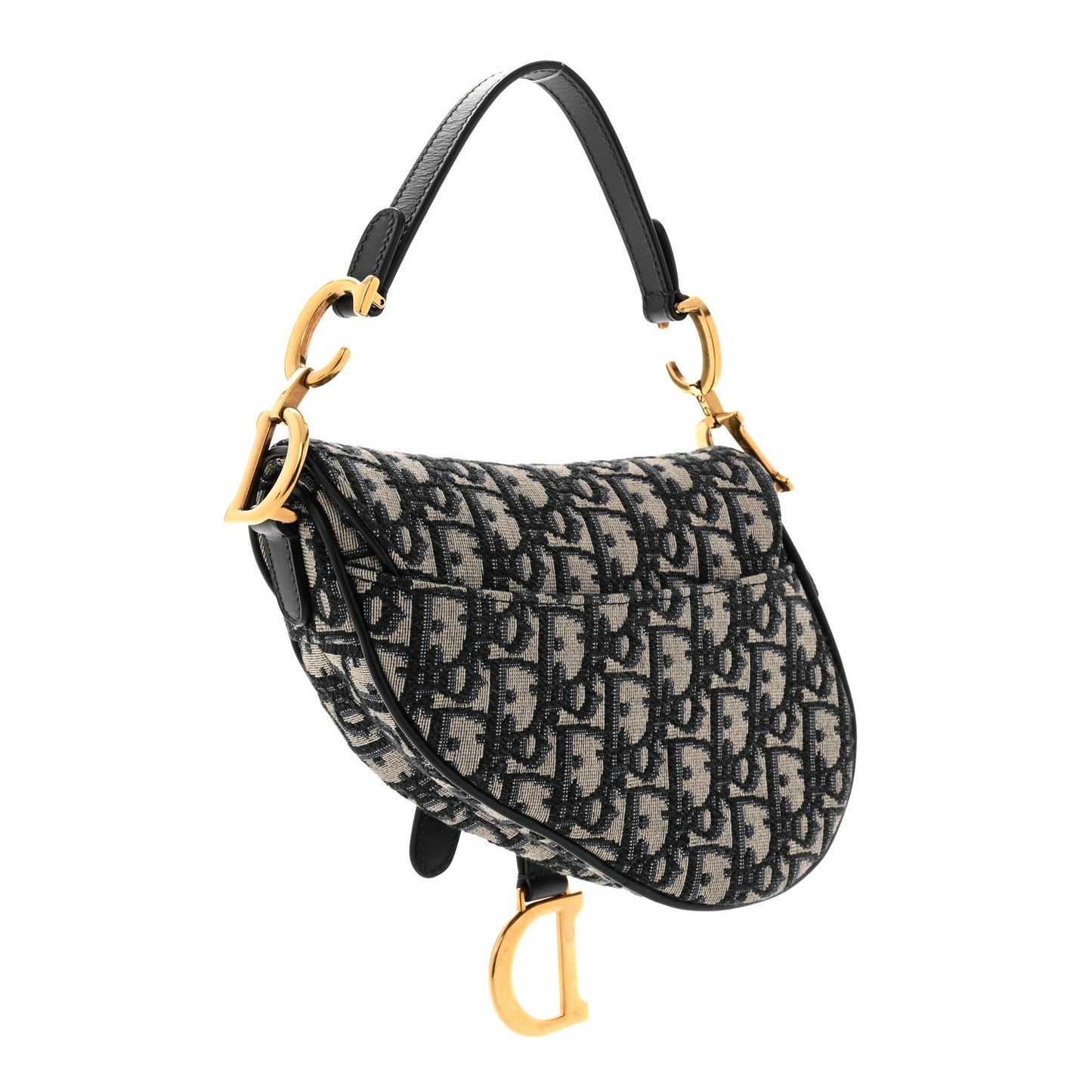 Oblique Mini Saddle Bag Blue