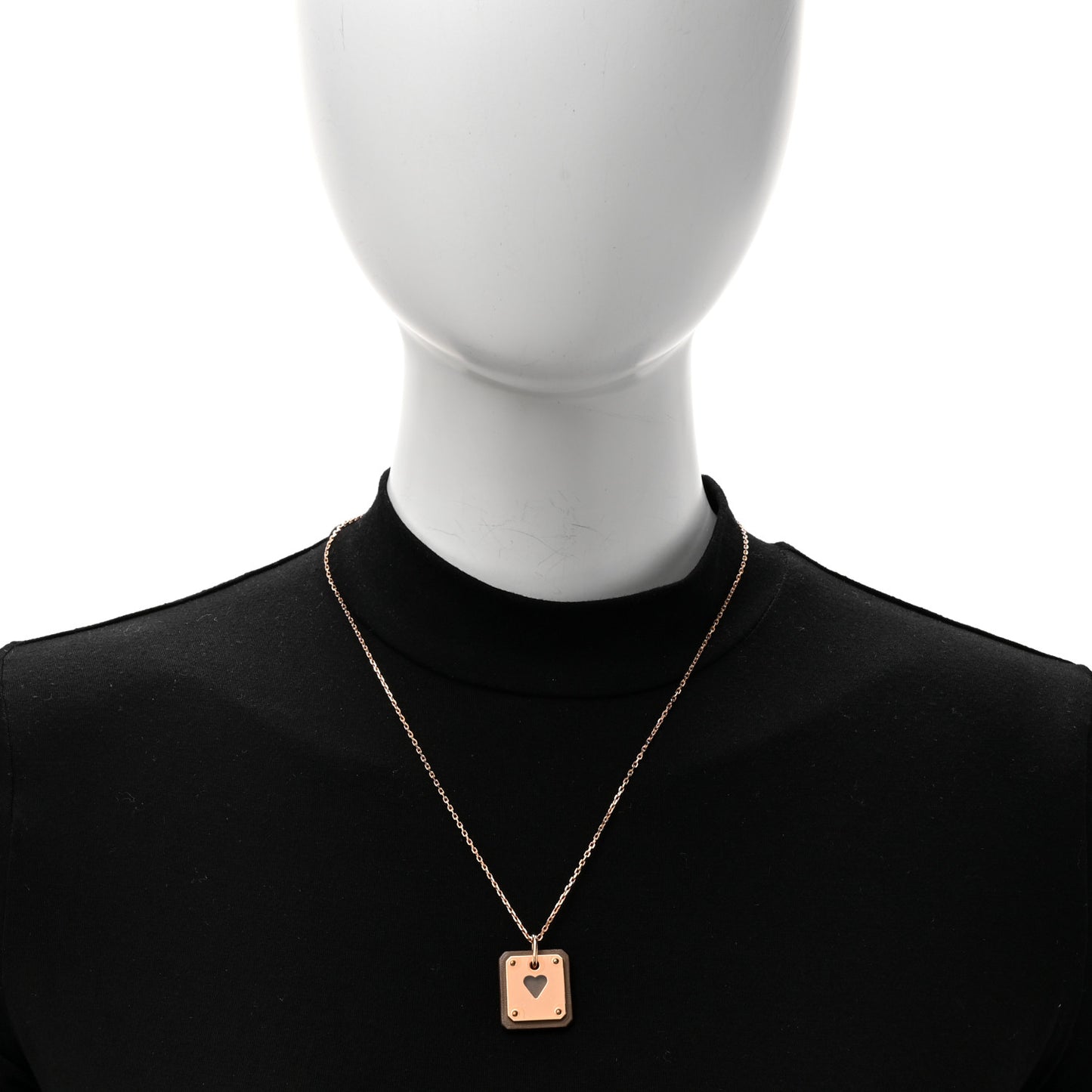Gold Plated Swift As De Coeur Necklace Etoupe