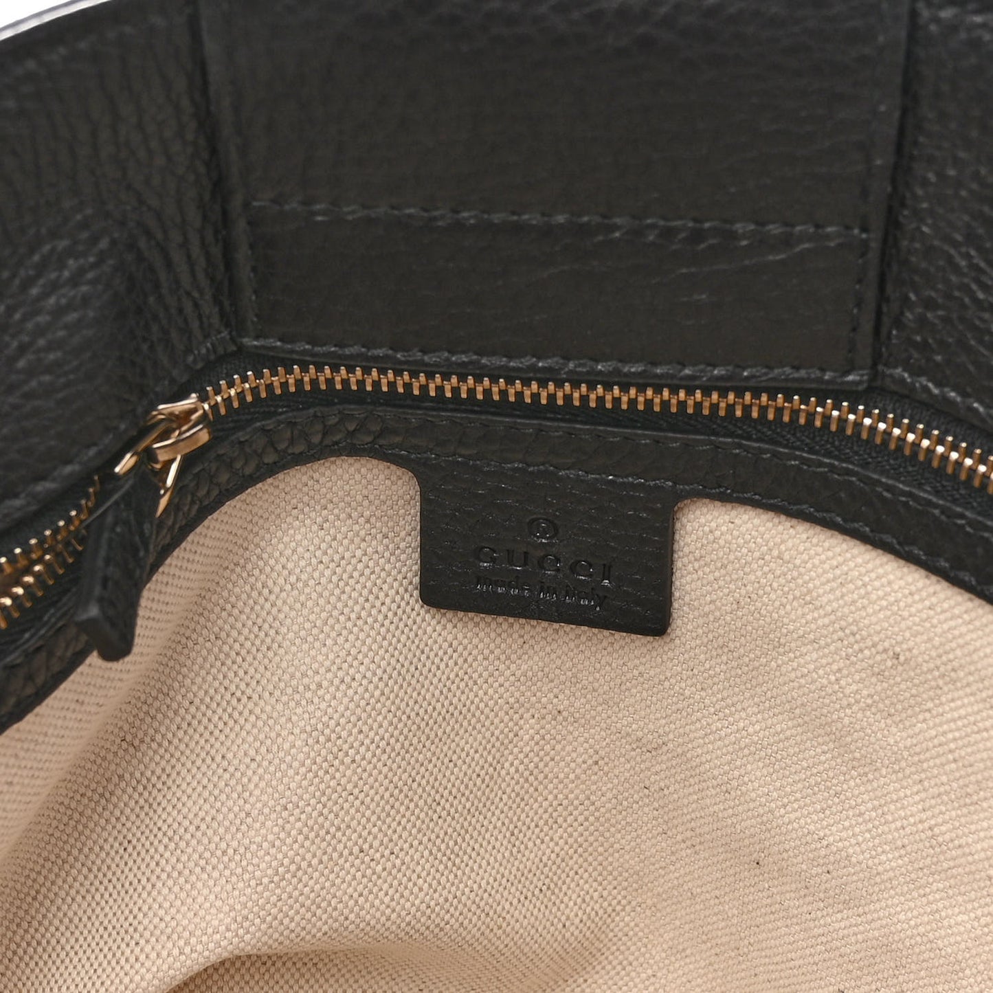 Pebbled Calfskin Old Libeccio Miss GG Tote Black