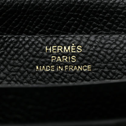 Hermes Epsom Bearn Gusset Wallet Black 6 of 8