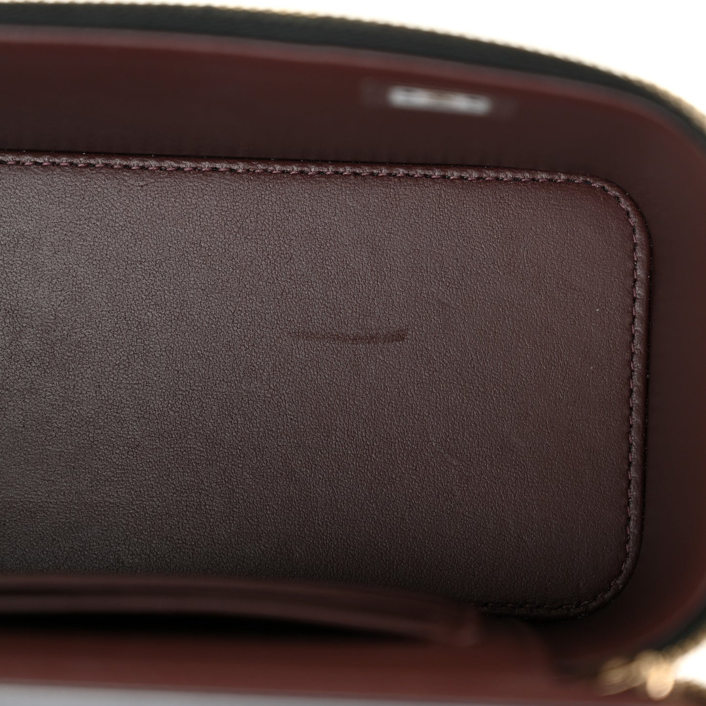 Caviar Quilted Small Vanity Case With Chain Black