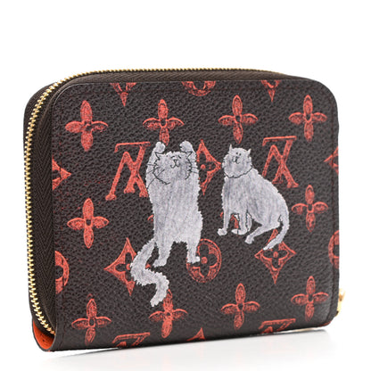 Louis Vuitton Catogram Zippy Coin Purse Marron 3 of 7