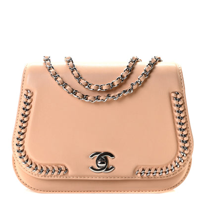 Chanel Calfskin Medium Braided Chic Flap Beige 1 of 8