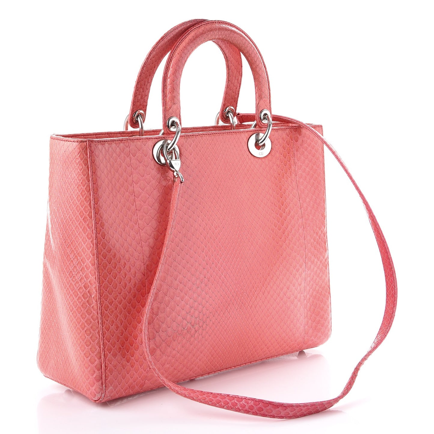 Python Large Lady Dior Pink