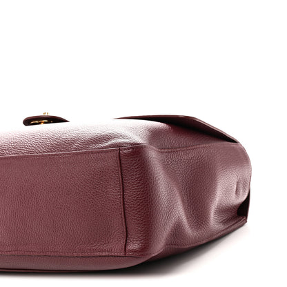 Chanel Grained Calfskin Souplissimo Maxi Flap Burgundy 10 of 11