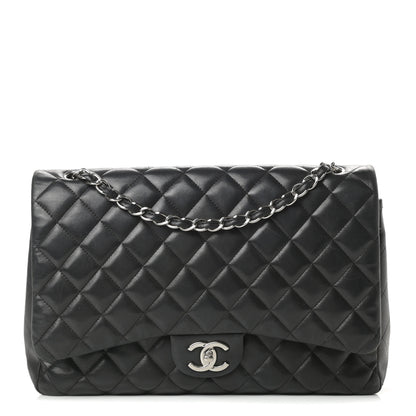 Chanel Lambskin Quilted Maxi Double Flap Black 1 of 25