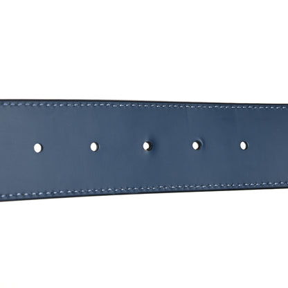 Louis Vuitton Calfskin 40mm Damier LV Reversible Belt 90 36 Black Blue 5 of 9
