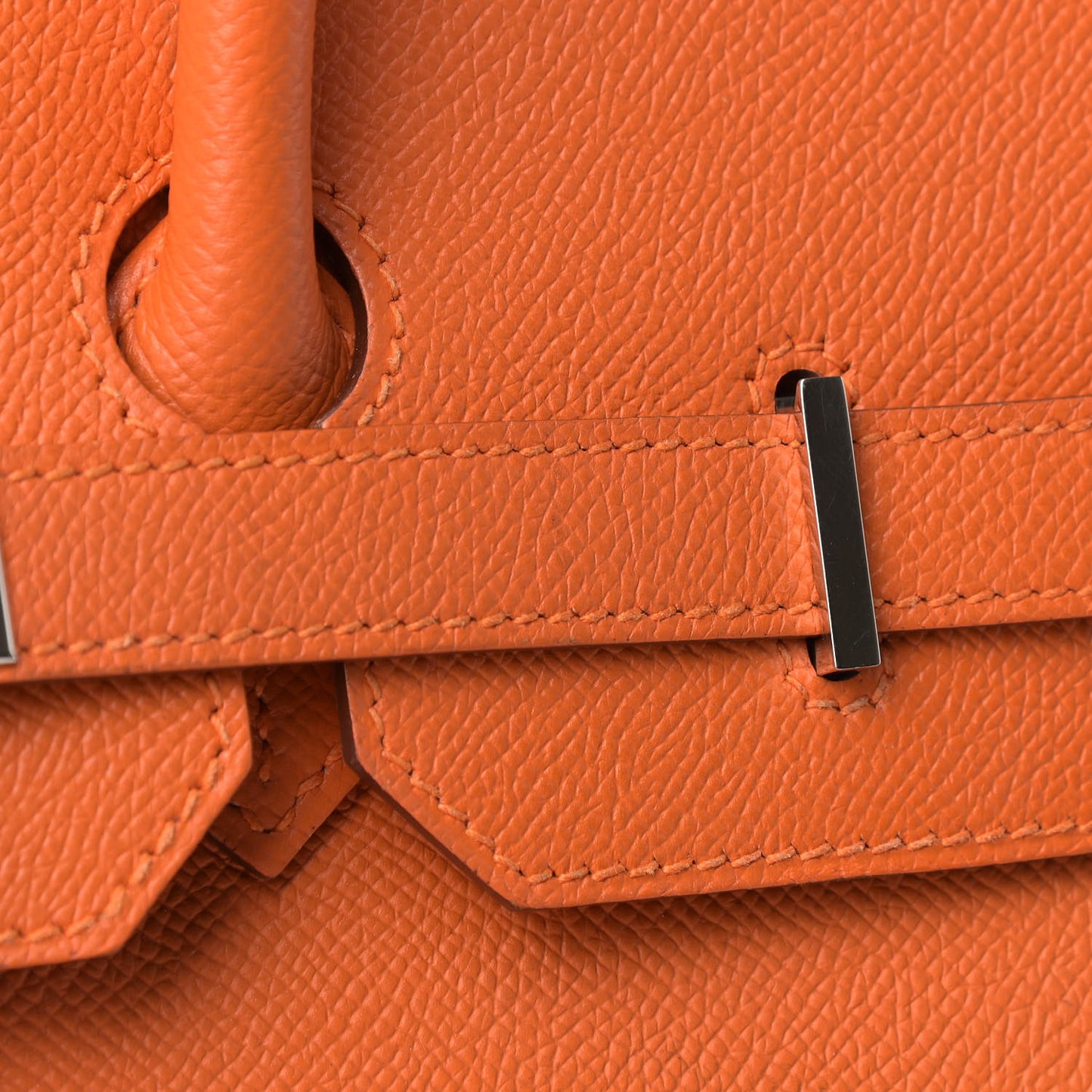 Epsom Birkin 35 Orange
