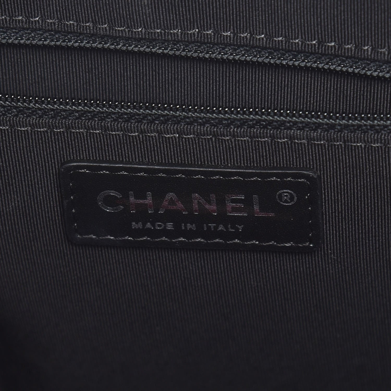 Chanel Calfskin Quilted Feather Weight Bowling Bag Black 9 of 10