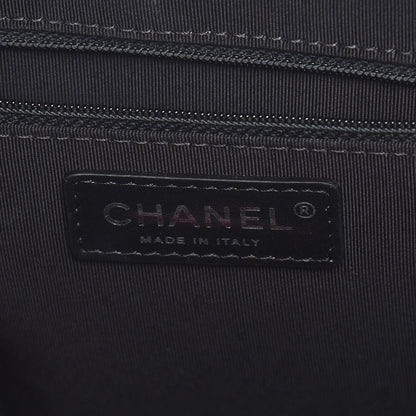 Chanel Calfskin Quilted Feather Weight Bowling Bag Black 9 of 10