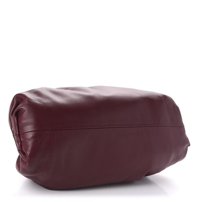 Bottega Veneta Smooth Butter Calf The Pouch Oversized Clutch Bordeaux 4 of 9