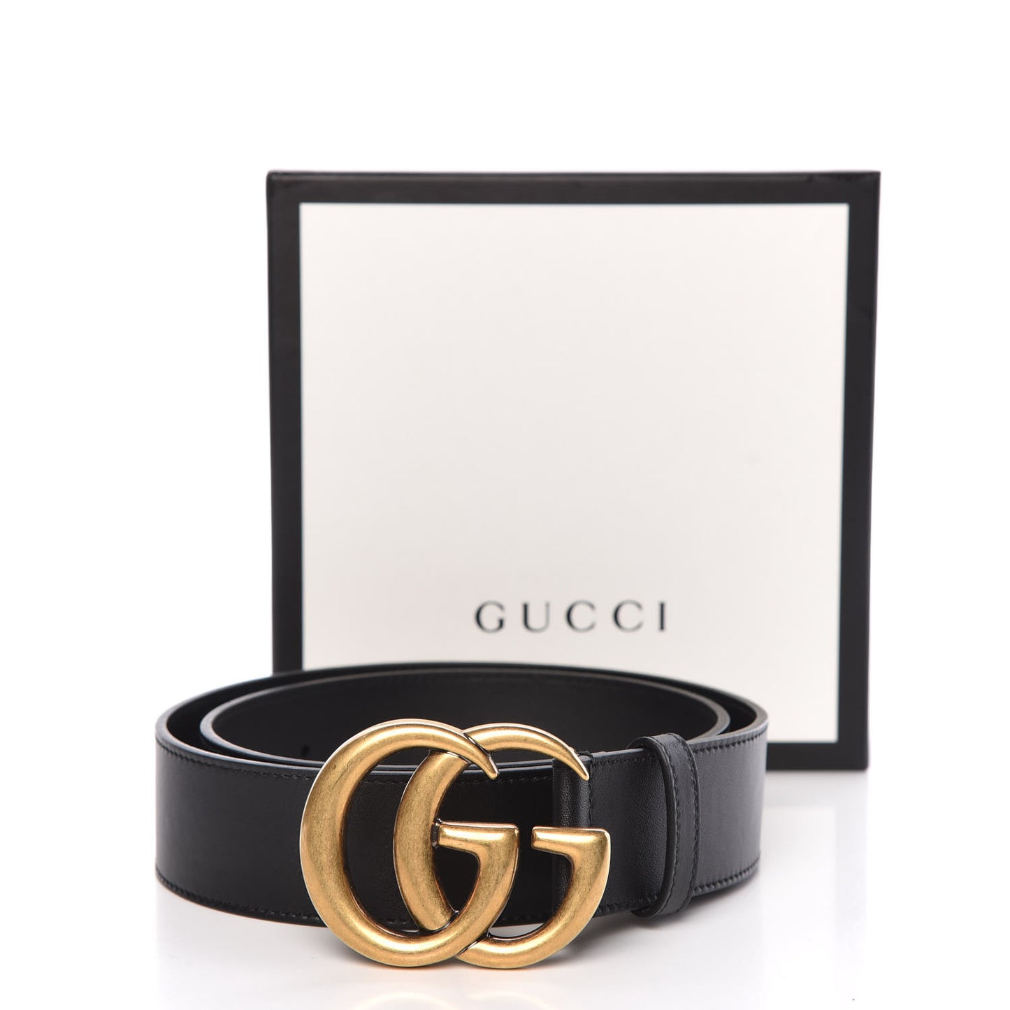 Calfskin Double G 40mm Belt 85 34 Black