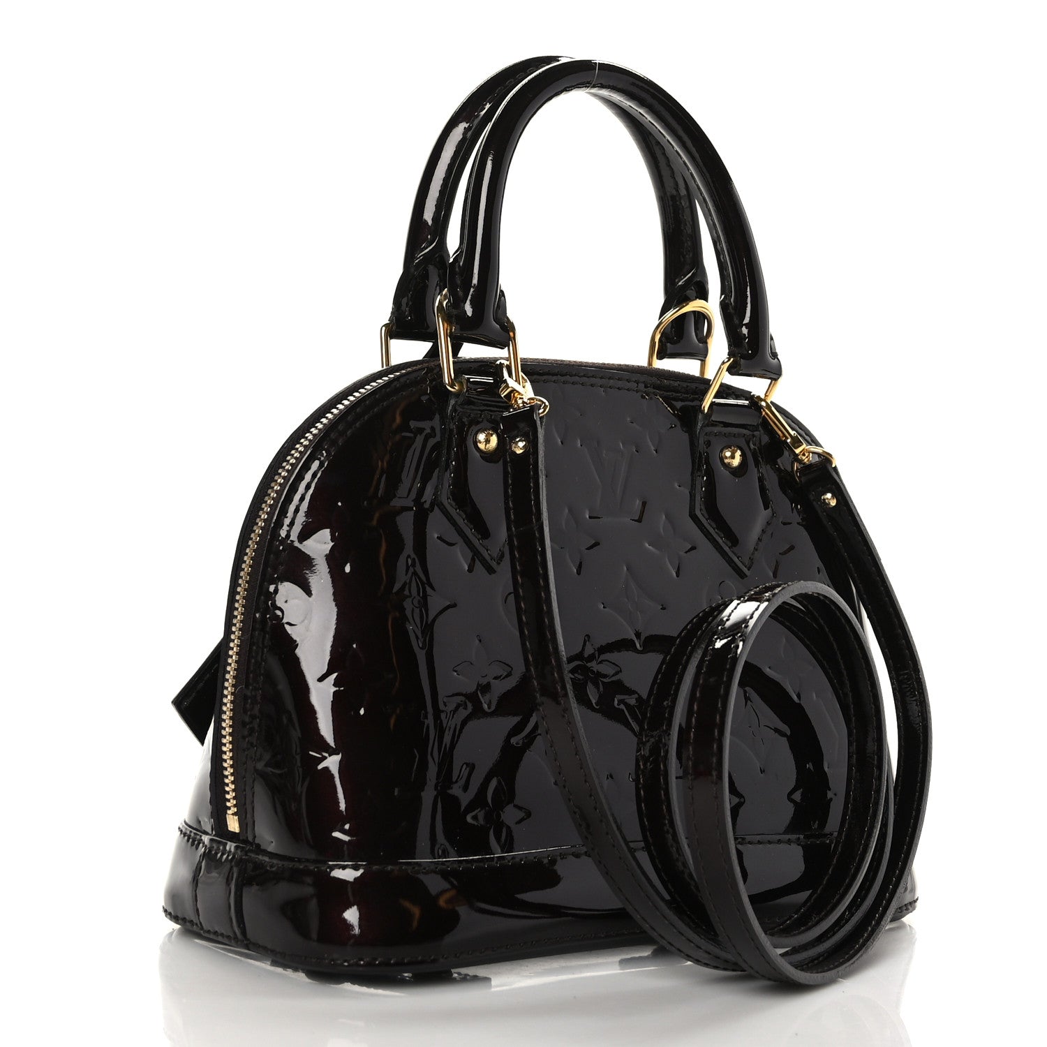 Louis Vuitton Vernis Alma BB Amarante 3 of 8