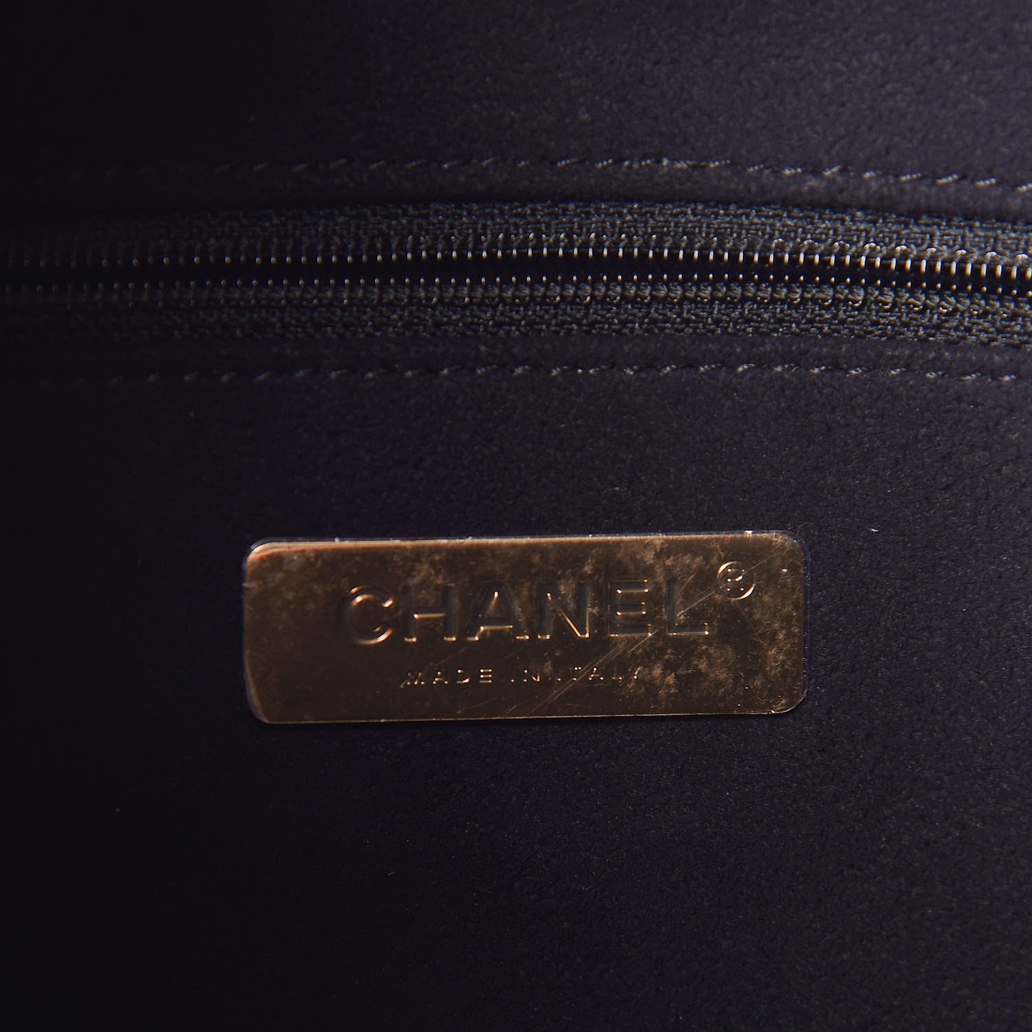Chanel Calfskin Crocodile Embossed Large Backpack Black 6 of 11