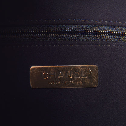 Chanel Calfskin Crocodile Embossed Large Backpack Black 6 of 11