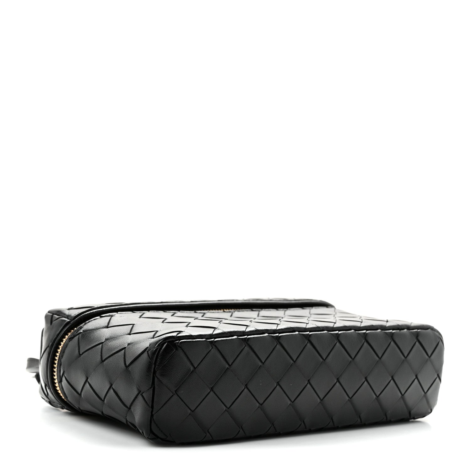 Bottega Veneta Calfskin Intrecciato Bang Bang Vanity Case Black 4 of 11