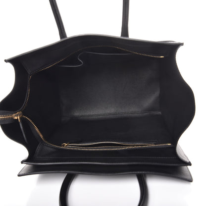 Celine Smooth Calfskin Mini Luggage Black 5 of 9