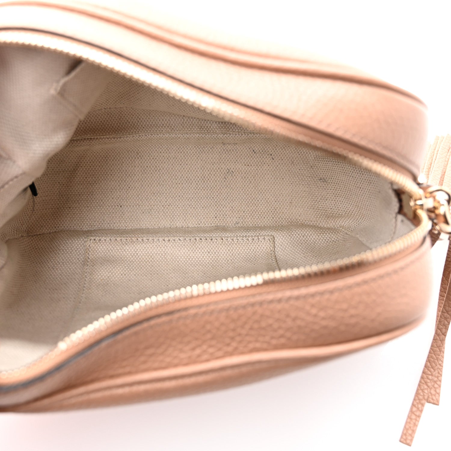 Gucci Pebbled Calfskin Small Soho Disco Bag Camelia 5 of 12