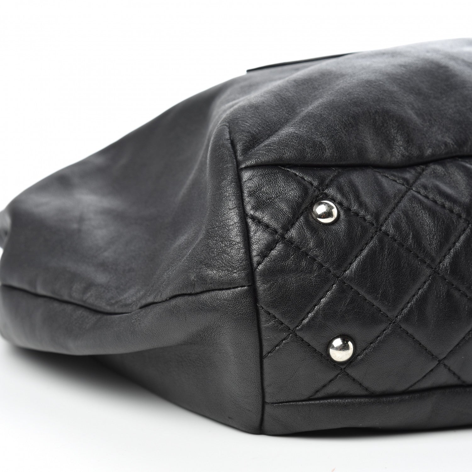Chanel Calfskin Large Trianon Tote Black 11 of 12