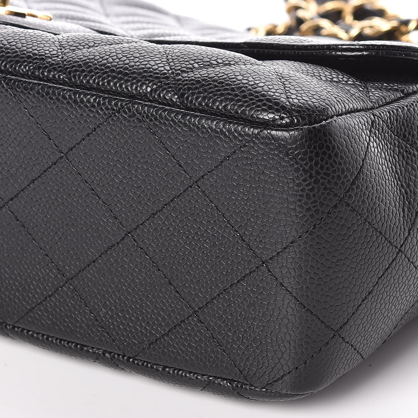 Caviar Quilted Jumbo Single Flap Black