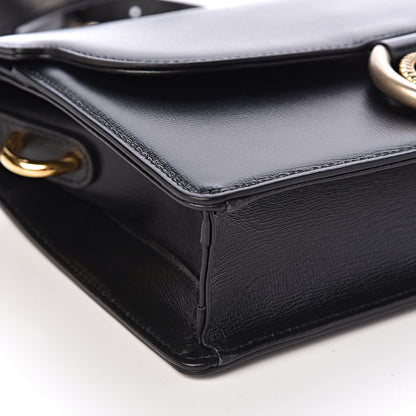 Gucci Textured Calfskin Small Torchon GG Ring Shoulder Bag Black 9 of 11