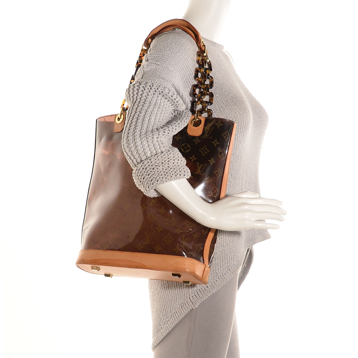 Louis Vuitton Vinyl Cabas Sac Ambre MM 2 of 11